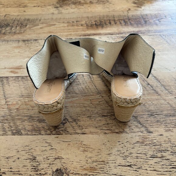 Black Wedge Sandals - Picture 6 of 9